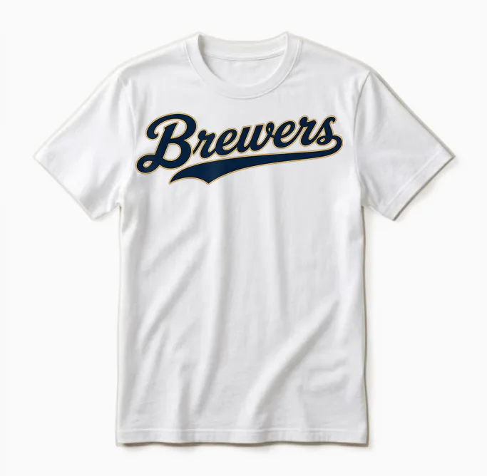 Vintage Brewers Retro Classic Gifts for Men Women Unisex T-Shirt in White