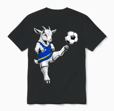 Curacaoan Football Player Curaçao Lustiger Fußball Unisex T-Shirt - Black