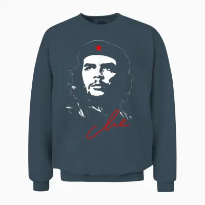 Che Guevara Rebel Cuban Jersey T-Shirt Guerrilla Revolution Unisex Sweatshirt - Dark Heather