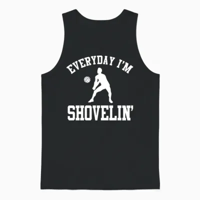 Funny Volleyball Player Unisex Tank Top - Black