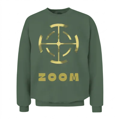 Sniper Zoom Funny Unisex Sweatshirt - Military Green