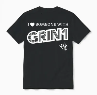 I Love Someone with Grin1 Unisex T-Shirt - Black