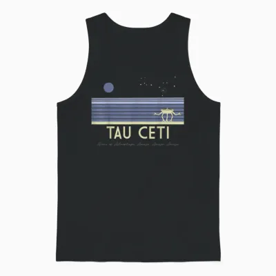 Project Hail Mary, Tau Ceti Unisex Tank Top - Black