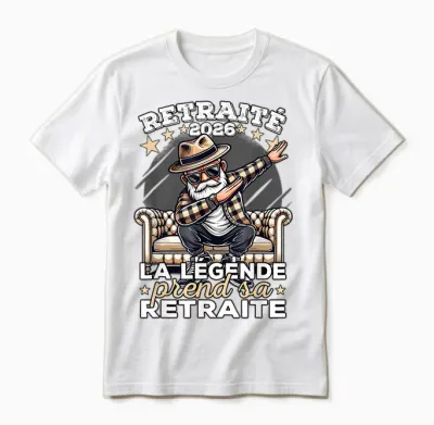 The Legend Retires 2026, Retired 2026 Man Unisex T-Shirt - White