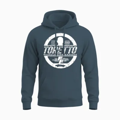 Fast and Furious Logo with Dom Toretto Unisex Hoodie - Dark Heather