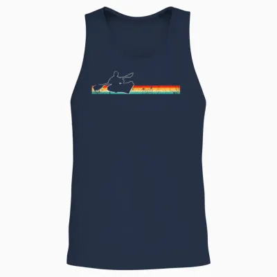 Kayak Retro Unisex Tank Top - Navy