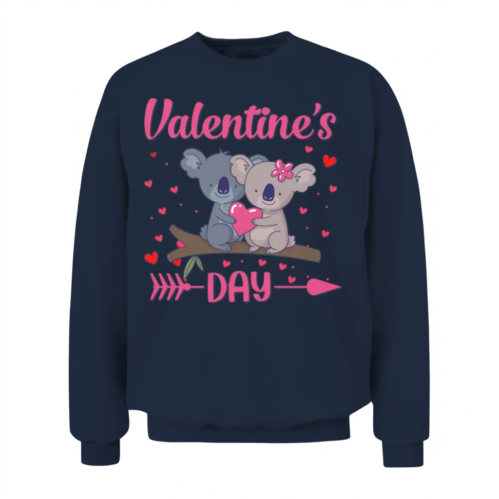 Valentine's Day Unisex Sweatshirt - Navy