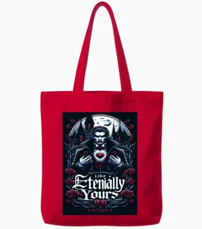 Funny Eternally Yours Tote Bags - Red