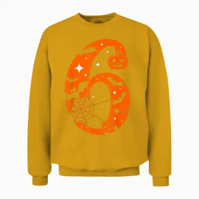 Couple Halloween Costume 6 7 Rizz Six Seven Meme Unisex Sweatshirt - Gold