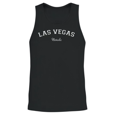 Las Vegas Unisex Tank Top - Black