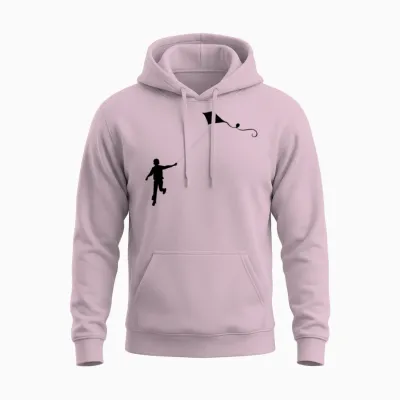 Kite Unisex Hoodie - Light Pink