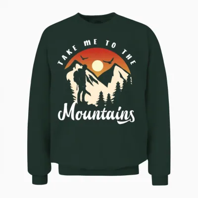 Funny Hiking Hiker Gift Unisex Sweatshirt - Forest