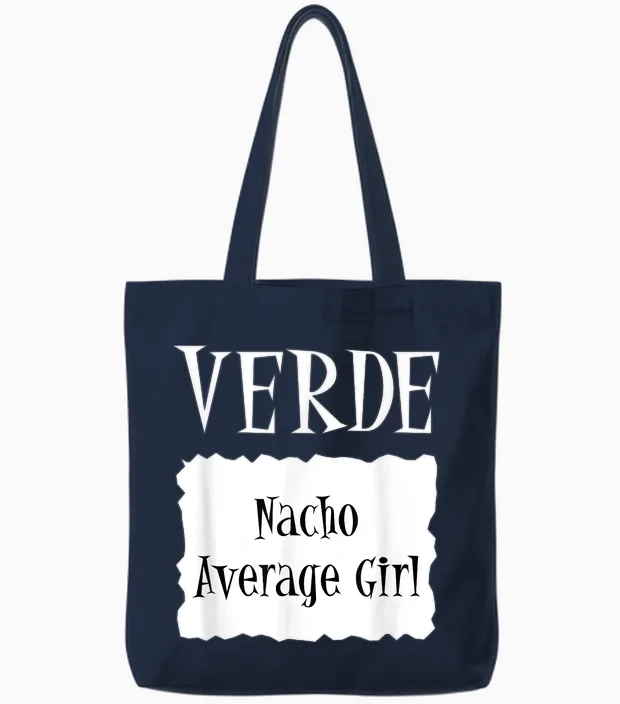 Verde - Hot Packet Halloween Taco Costume Tote Bags in Navy