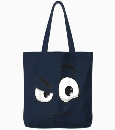 Creepy Carrots Face Funny Halloween Costume Kids and Adults Tote Bags - Navy