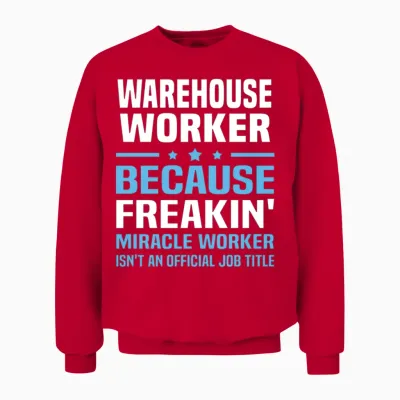 Warehouse Worker Unisex Sweatshirt - Red