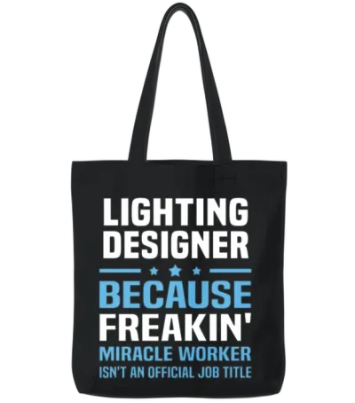 Lighting Designer Tote Bags - Black