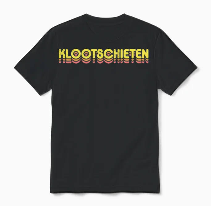 Retro Klootschieten Unisex T-Shirt in Black