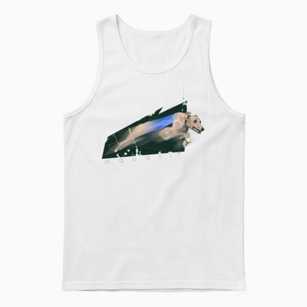 Dog Whippet Lovers Gift Unisex Tank Top in White