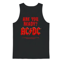 Ac/dc Red Logo Are You Ready? Unisex Tank Top - Black – 1