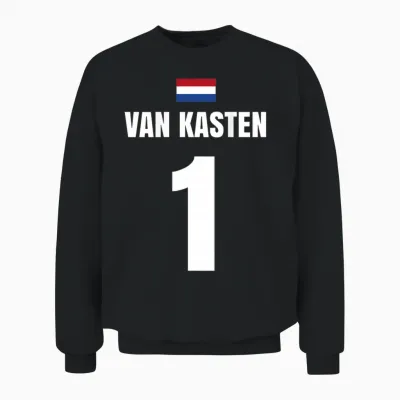 Van Kasten Holland Niederlande Sauf Trikot Herren Unisex Sweatshirt - Black