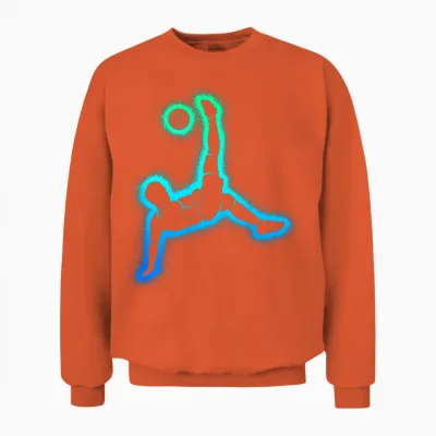 Fußball Kinder Fußballer Herren Fussball Jungen Unisex Sweatshirt - Orange