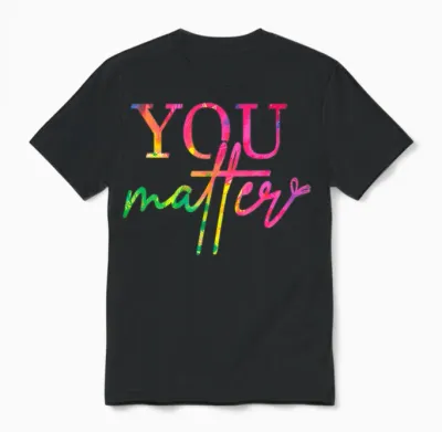 Liebe Person Hinter Mir Du Bist Genug Die Welt Ist Besser Unisex T-Shirt - Black