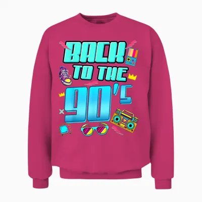 90er Jahre Outfit Damen Herren Back to the 90s Retro Party Unisex Sweatshirt - Heliconia