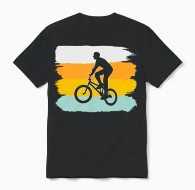 Bmx Retro Unisex T-Shirt - Black