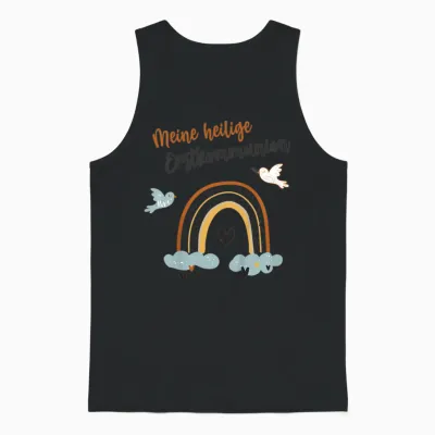 Meine Erstkommunion Friedenstaube Kommunion Regenbogen Unisex Tank Top - Black