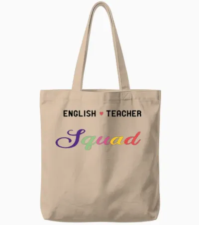 English Teacher Funny Tote Bags - Natural