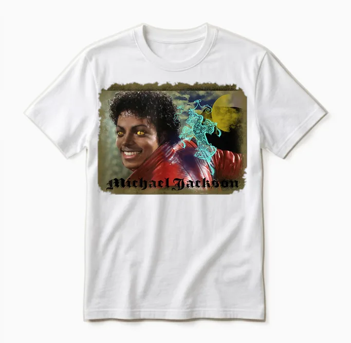 Mj-069 Thriller Unisex T-Shirt in White