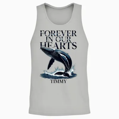 Timmy Wal Ostsee Buckelwal Team Hope Free in Our Hearts 2026 Unisex Tank Top - Ash