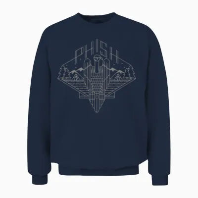 Phish Band Logo Unisex Sweatshirt - Navy