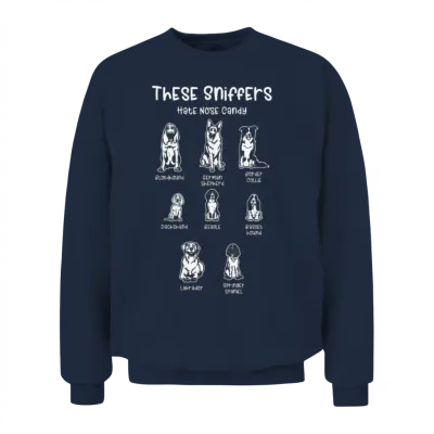 Dog Lover Dog Owner Dog German Shepherd Dachshund Unisex Sweatshirt - Navy