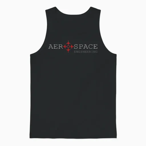 Aerospace Engineering Aircraft Mechanic Unisex Tank Top in Black