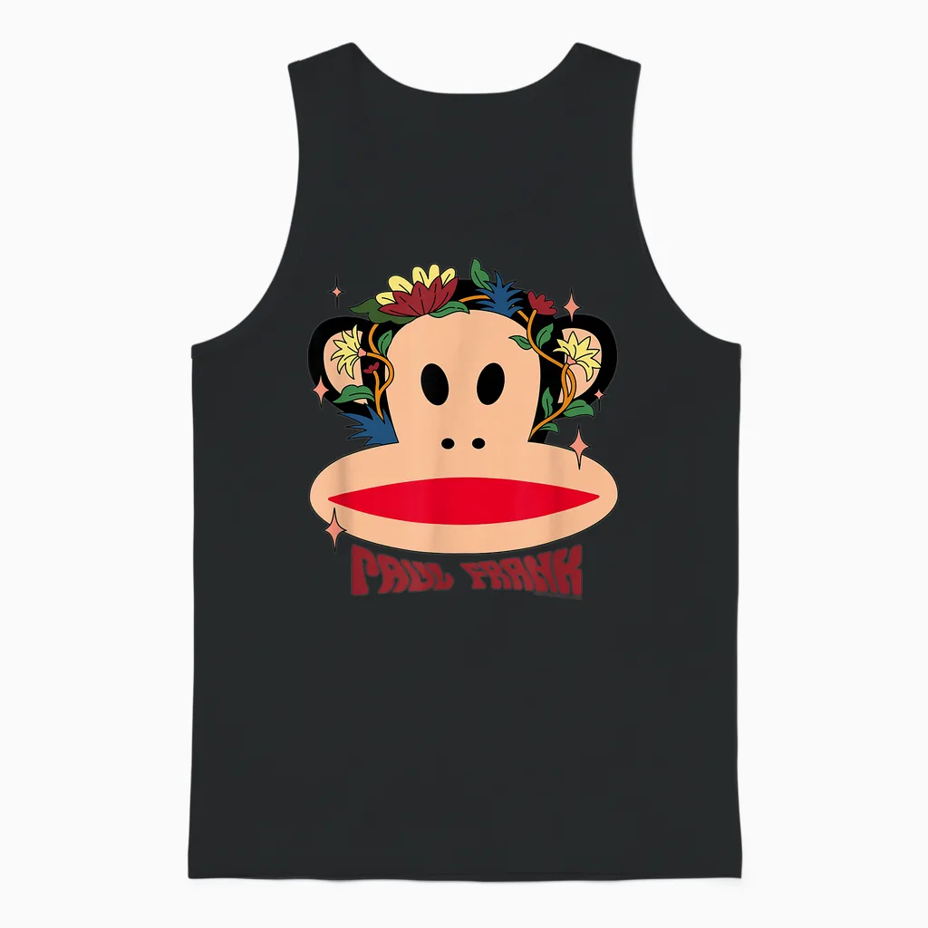 Paul Frank Julius Mit Wildblumen Unisex Tank Top in Black
