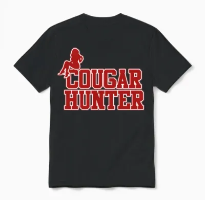 Cougar Hunter Unisex T-Shirt - Black