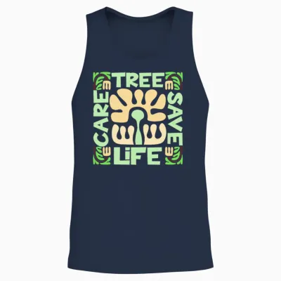 Zero Waste Eco Unisex Tank Top - Navy