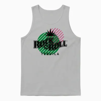 Rock N Roll Tequila Seventh Collection Unisex Tank Top - Ash