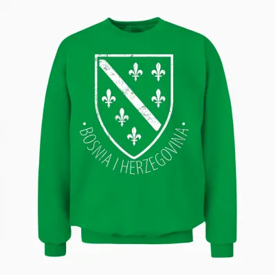 Bosnien Herzegowina Bosnisch Reisend Herzegowinisch National Unisex Sweatshirt - Irish Green