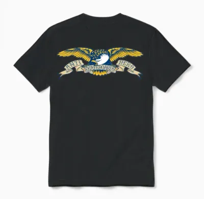 Anti Hero Skateboards Unisex T-Shirt - Black