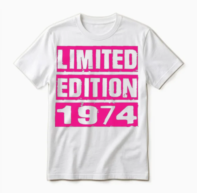 Limited Edition 1974 Unisex T-Shirt in White