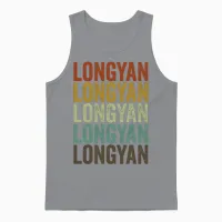Longyan China Retro Vintage Unisex Tank Top - Sport Grey – 1