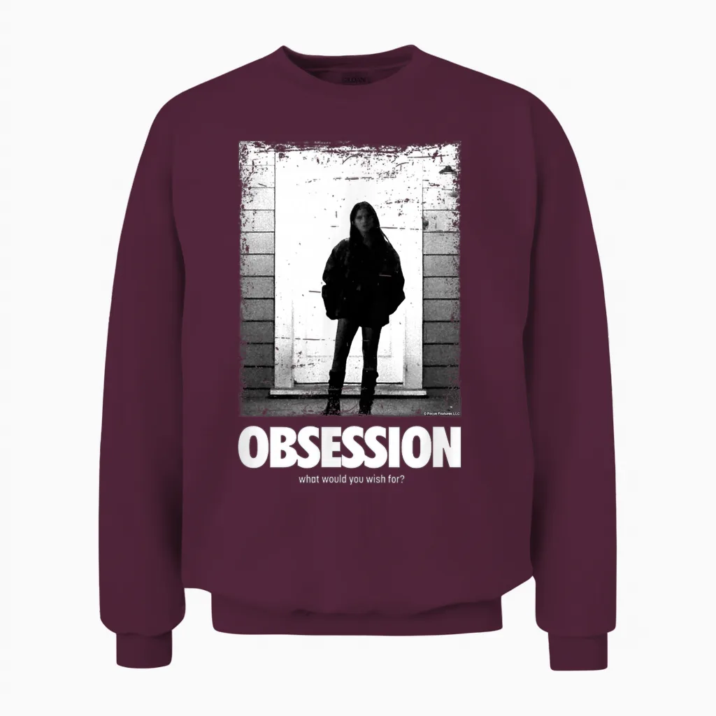 Obsession What Would You Wish For Unisex Sweatshirt in Maroon