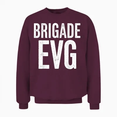 Evg Men's Brigade Evg Fancy Dress Party Boy Life T-Shirt, Black, S Unisex Sweatshirt - Maroon