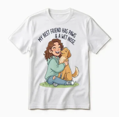 Best Friend Paws & Wet Nose Unisex T-Shirt - White