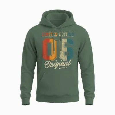 20. Geburtstag Mann Frau 20 Jahre 2006 Deko Geschenk Lustig Unisex Hoodie - Military Green