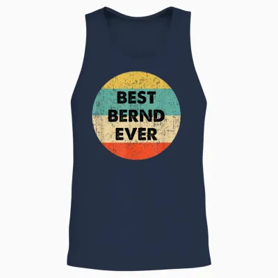 Bernd Vorname Unisex Tank Top - Navy