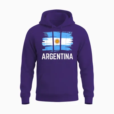 Argentina Argentinian Men Kids Women Argentinian Unisex Hoodie - Purple