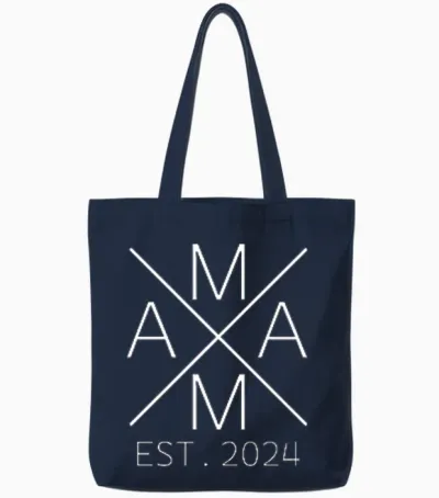 Mama 2024 Mami Seit 2024 Mama Est. 2024 Tote Bags - Navy